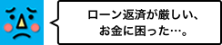 ローン返済が厳しい、お金に困った…。