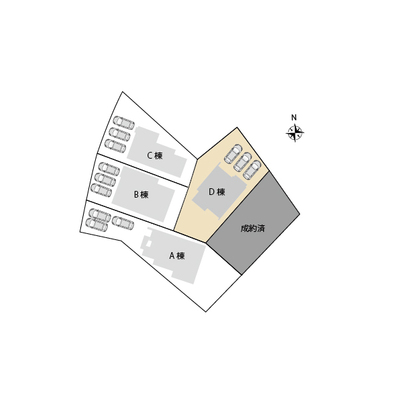 長岡市今井二丁目  D棟  テイラーハウス (全4棟)