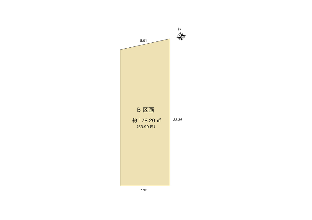 上越市五智三丁目　B区画　ランドアップ (全2区画)