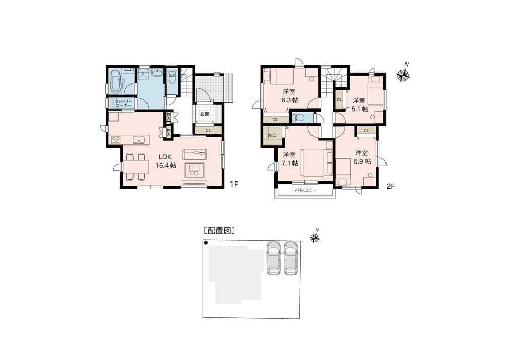 新潟市東区船江町一丁目 新築Ｃ棟　テイラーハウス（全3区画）
